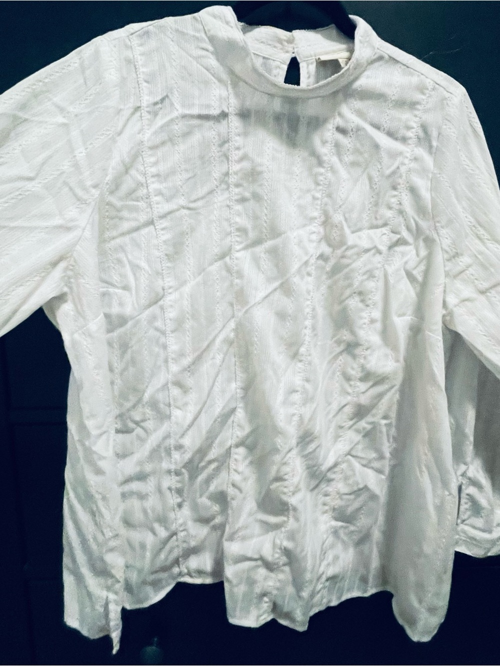 Modcloth White Lightweight Shirt Jacket with Subtle Stitching